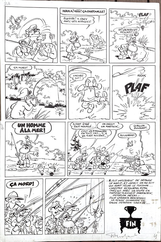 LE PERE LA HOULE par Raymond Macherot - Planche originale