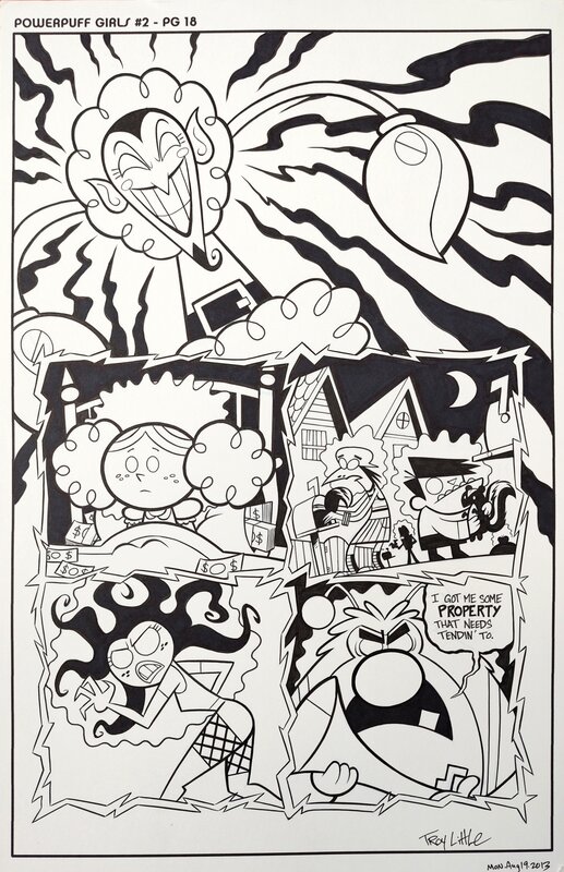 The Powerpuff Girls #2 pg 18 ft HIM, Fuzzy Lumpkins & Medusa - Troy Little - IDW - Comic Strip