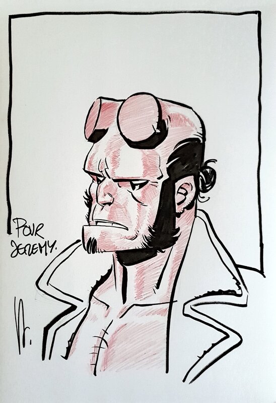 Hellboy par Virginie Augustin - Dédicace