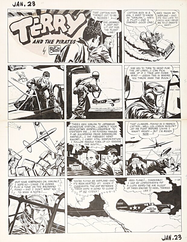 Milton Caniff, Terry and The Pirates - Planche originale