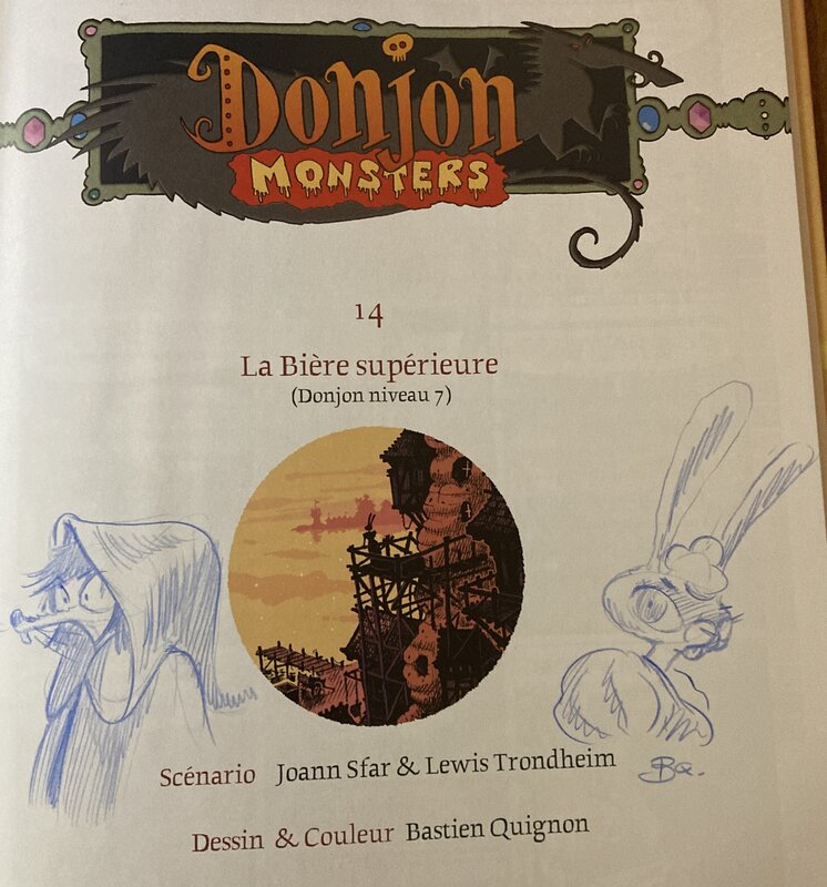 Bastien Quignon, Lewis Trondheim, Joann Sfar, Cul de lampe, les deux héroïnes - Sketch