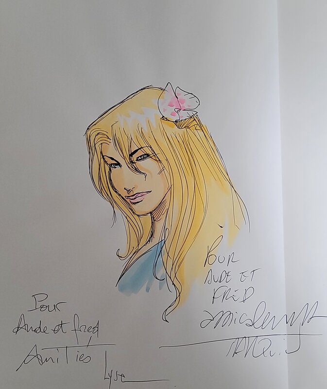 Didier Tarquin, Lyse, Dédicace de Tarquin dans Lanfeust Odyssey tome 10 - Sketch