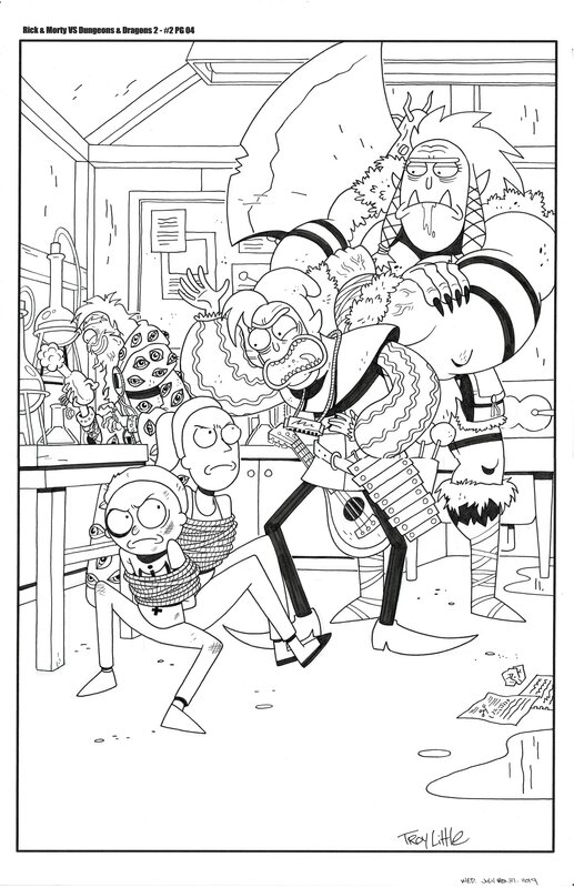 Rick and Morty vs Dungeons & Dragons 2 #2 pg.04 - Troy Little - IDW - Planche originale