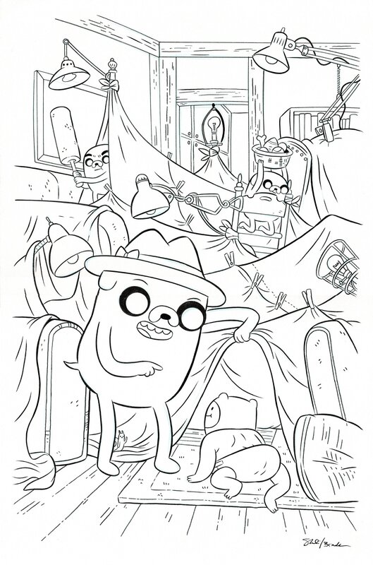Braden Lamb, Shelli Paroline, Adventure Time #61 - Cover by Braden Lamb and Shelli Paroline - Boom! - Couverture originale