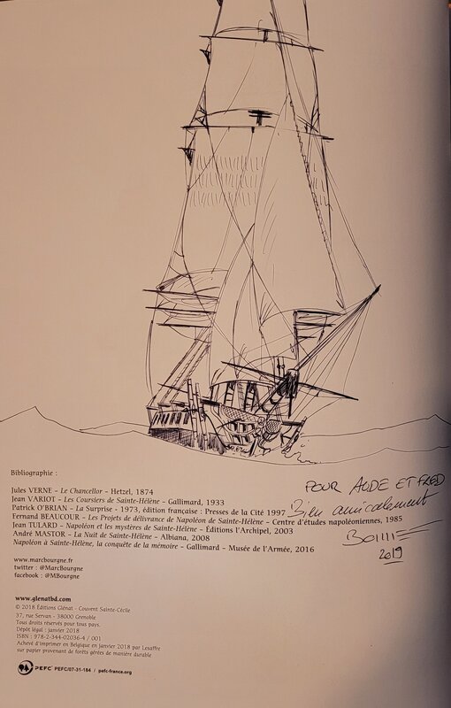 Dédicace de Bonnet dans les pirates de Barataria tome 11 - Sketch