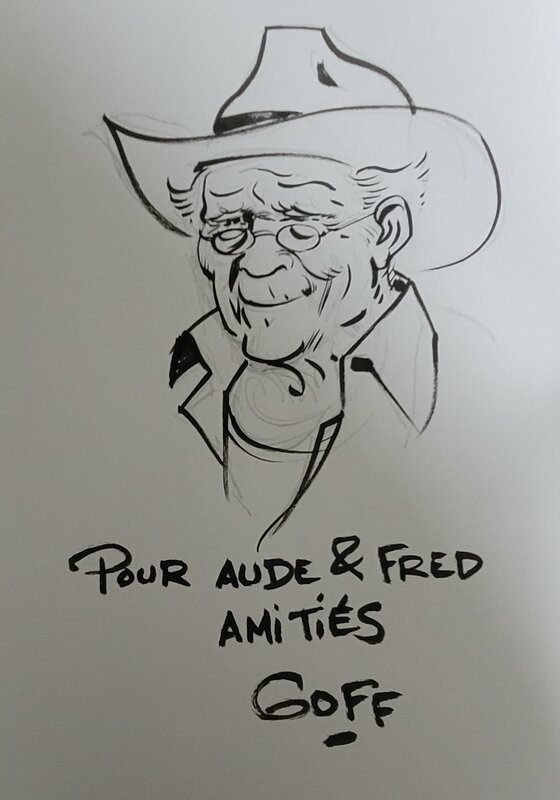 Dédicace de Goffaux dans la mort à lunettes - Sketch