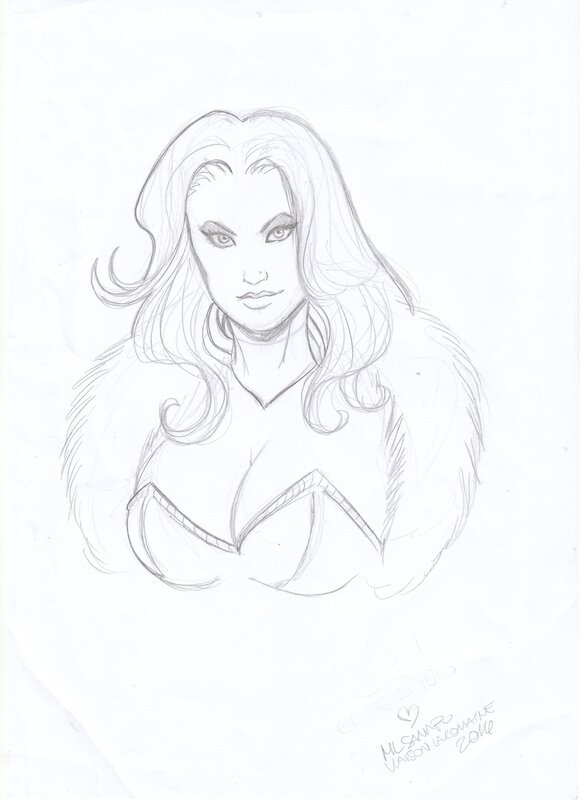 White queen by Maria Laura Sanapo - Sketch