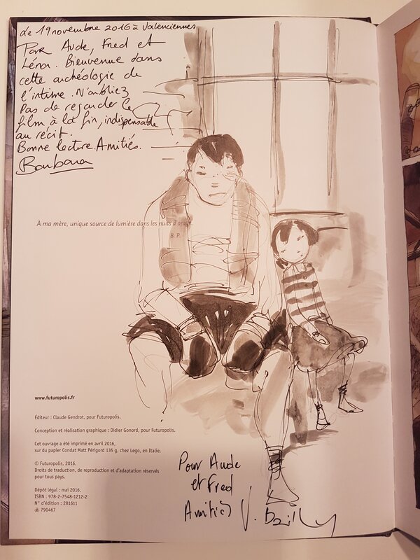 Dédicace de Bailly dans mon père était un boxeur - Dédicace