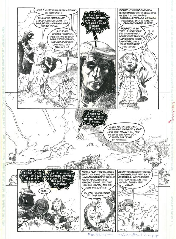 Charles Vess, Neil Gaiman, Sandman Issue 19 page 03 - Planche originale