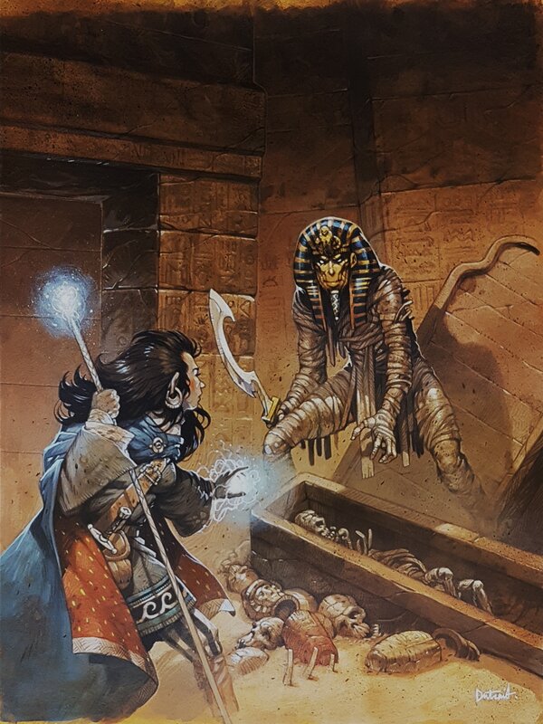 Vincent Dutrait, Gamemastery J1 - Entombed with the pharaos Cover - Original Illustration