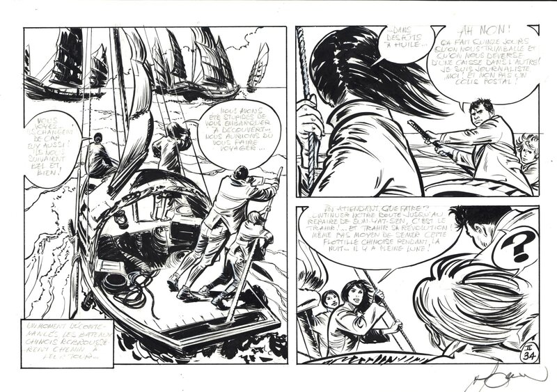 For sale - Follet : Steve Severin tome 2 planche 34B - Comic Strip