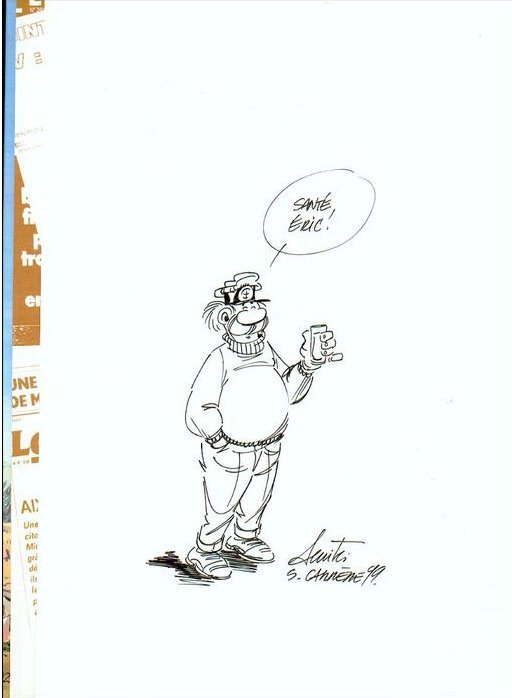 En vente - Carrère Belle Dédicace de Tonton Loco série Leo Loden 3 , album Soleil BD ÉO édition Originale 1993 Arleston - Dédicace