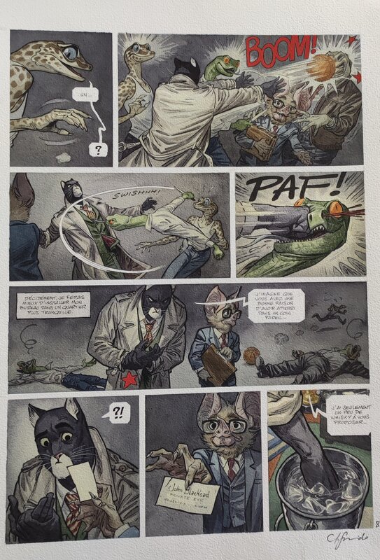 Juanjo Guarnido, Blacksad T6 Alors tout tombe - Comic Strip