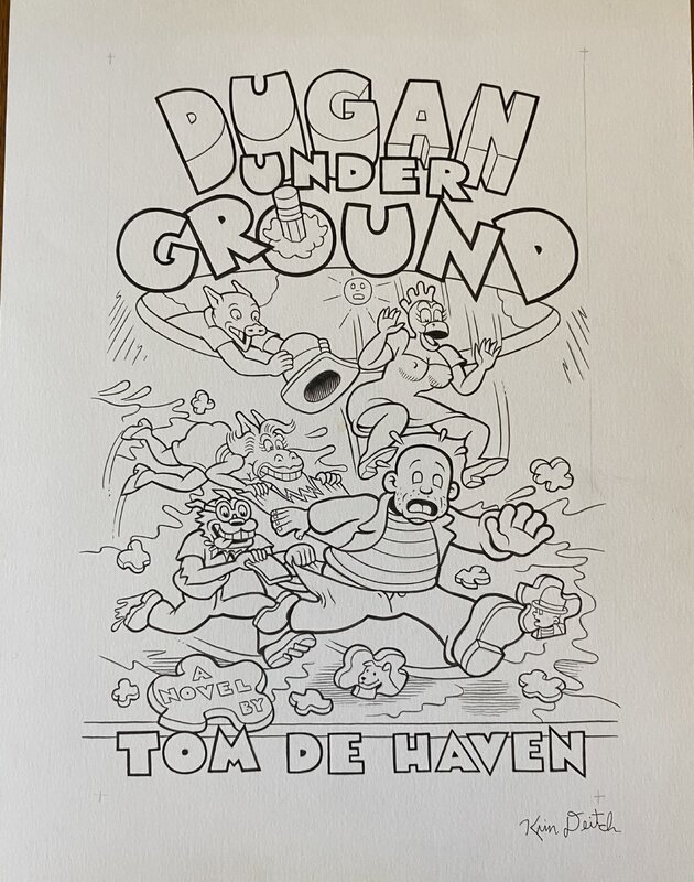 Kim Deitch - Cover Dugan Under Ground - Couverture originale