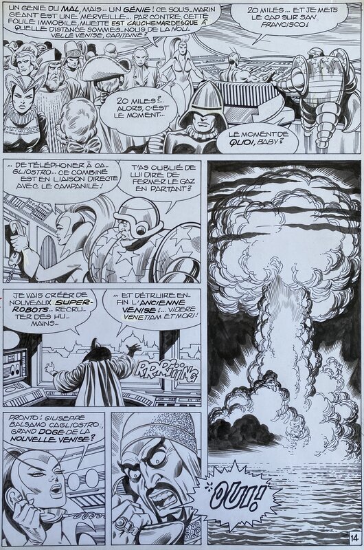 Jean-Yves Mitton, Mikros - Titans #40 - planche n°14 - Voir Venise et mourir ! - Comic Strip