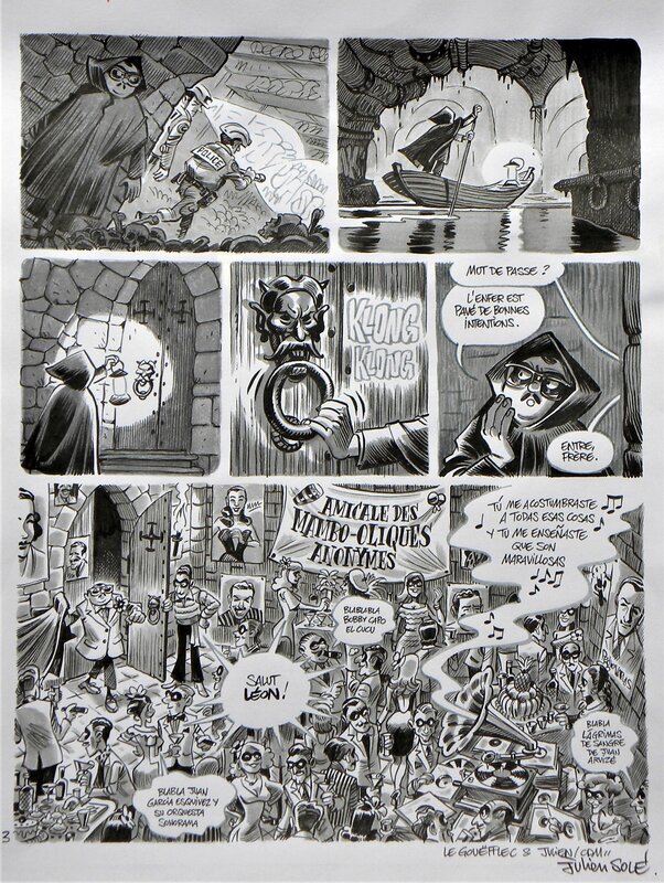 En vente - Monsieur Léon – Planche Originale n°38 – Julien Solé - Planche originale