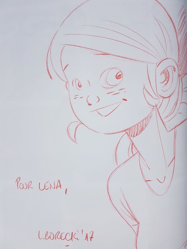 Dédicace de Borecki dans La vie compliquée de Léa Olivier tome 5 - Sketch