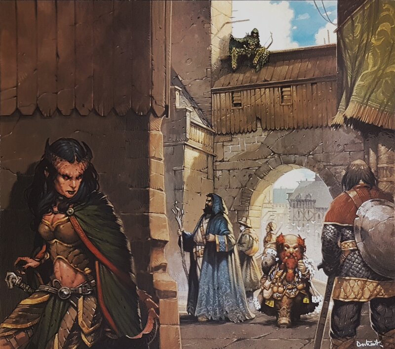 Vincent Dutrait, Dungeon Master's Guide 2 p78-79 - Original Illustration