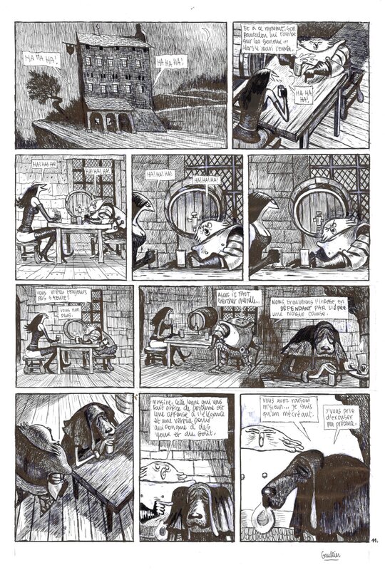 Gaultier, Donjon Potron-Minet-83, planche n°11, 2008. - Comic Strip