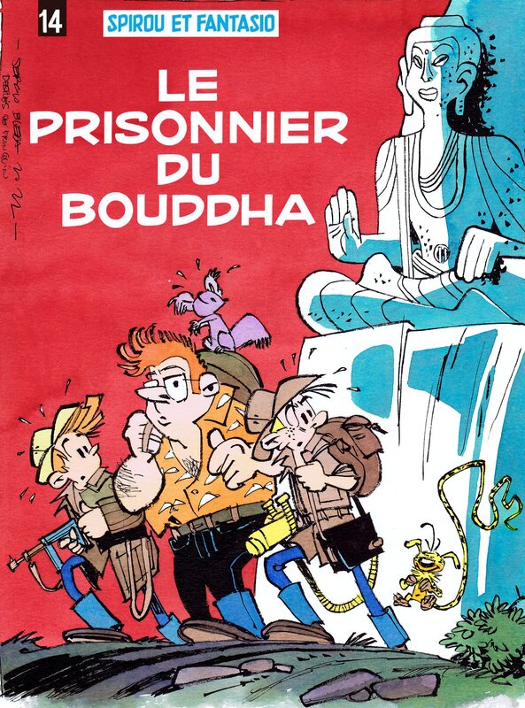 Sergio Bleda, Spirou LE PRISONNIER DU BOUDDHA - Couverture originale