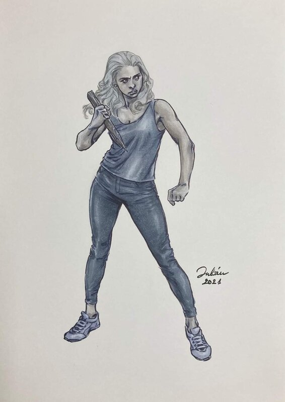 Buffy by Julian Lopez - Original Illustration