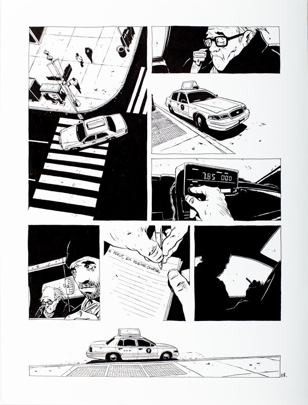 Christophe Chabouté, Yellow Cab - planche 118 - Planche originale