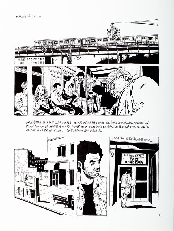 Christophe Chabouté, Yellow Cab - planche 9 - Comic Strip