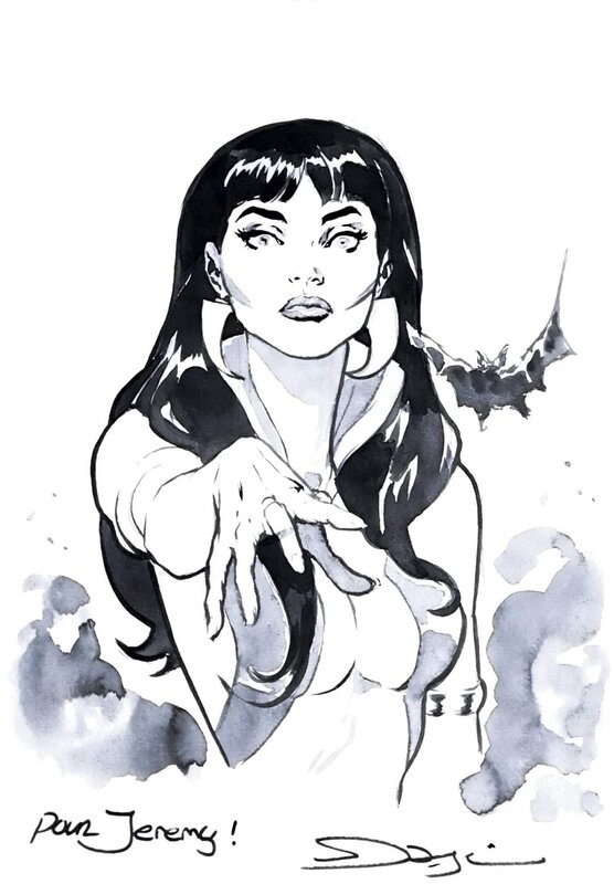 Vampirella by Fernando Dagnino - Sketch