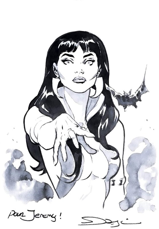 Vampirella par Fernando Dagnino - Dédicace