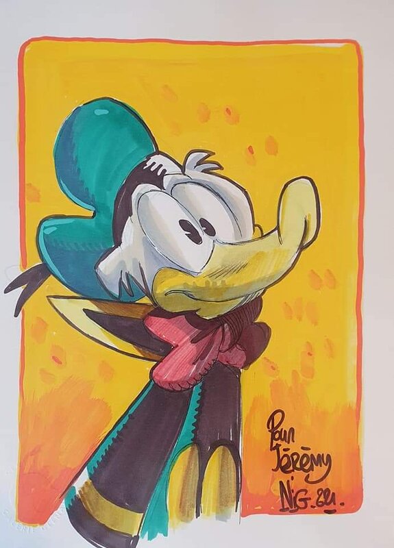 Donald Duck par Nicolas Kéramidas - Illustration originale