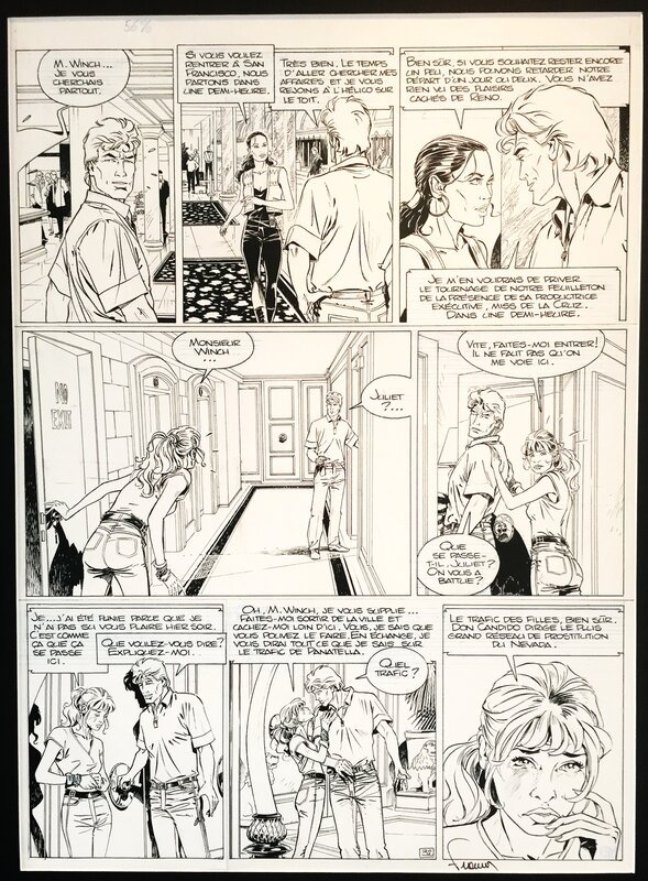 Largo Winch - Philippe Francq - Planche originale