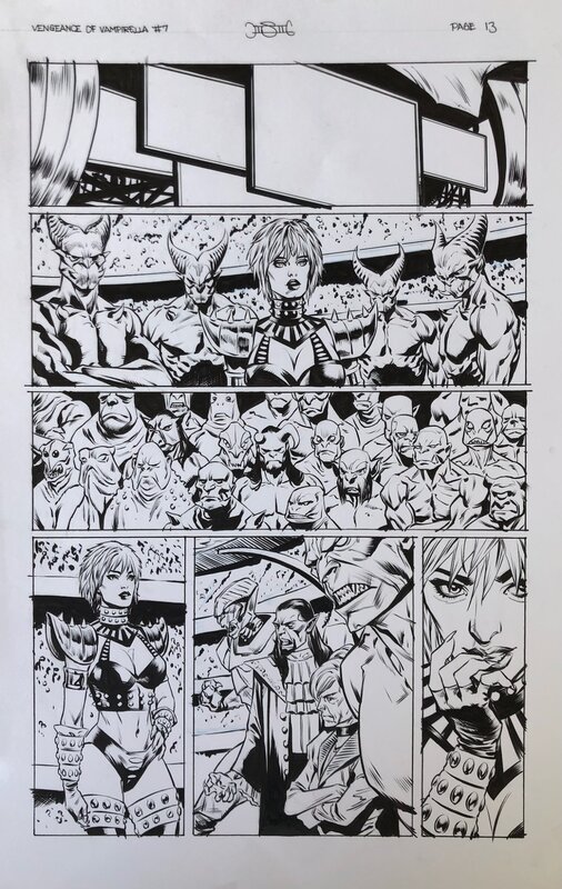 Michael Sta. Maria, Vengeance of Vampirella #7 p 13 ** Dynamite® Comics - Planche originale