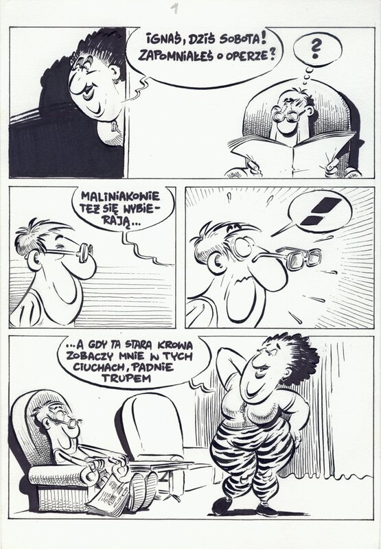 Slawomir Kiełbus, Ignac page - short page 1 - Comic Strip