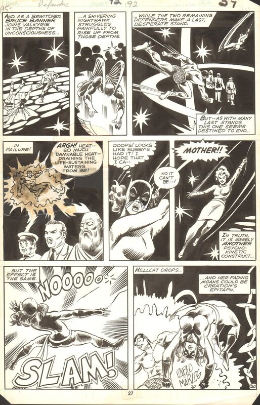 Don Perlin, Pablo Marcos, Defenders #92, page 20 - Comic Strip