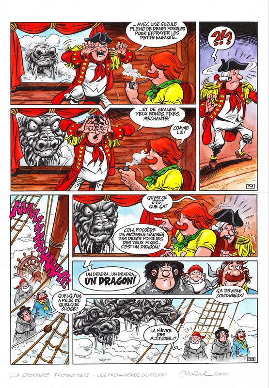 Maciej Mazur, Grzegorz Rosinski, Mythic, La croisière fantastique page 3 Tome 3 - Planche originale