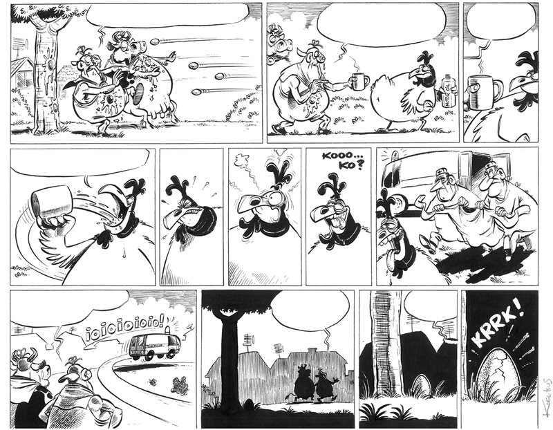 Milkymen - Euf par Slawomir Kiełbus - Planche originale