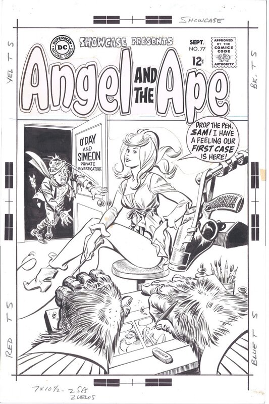 Showcase #77 Cover - Angel and the Ape - Bob Oksner - Original Cover