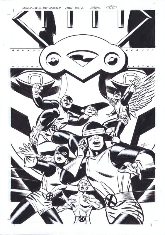 X-Men Marvel Masterworks #2 Cover by Michael Cho - Couverture originale