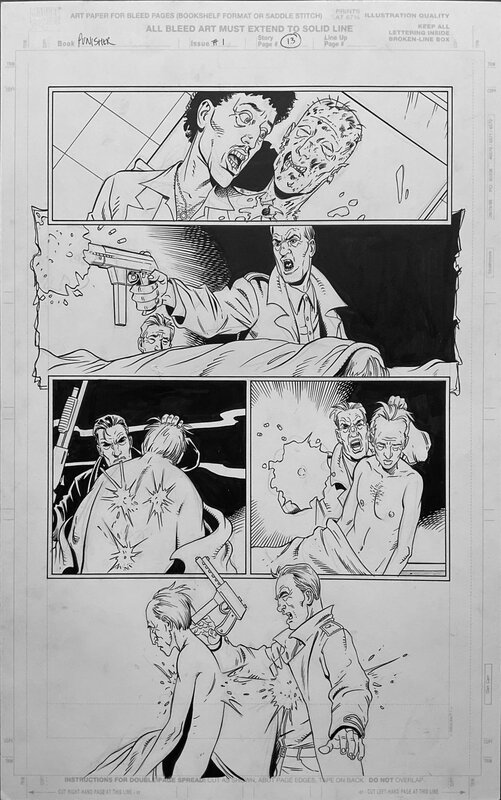 Steve Dillon, Punisher - Welcome Back Frank #1 p13 - Comic Strip