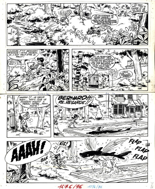 En vente - Jidéhem, Sophie tome 4 planche 7 - Planche originale