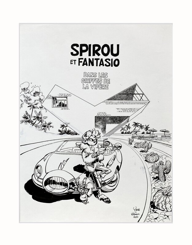 Yoann, Spirou et Fantasio •                                      DANS LES GRIFFES DE LA VIPÈRE - Couverture originale