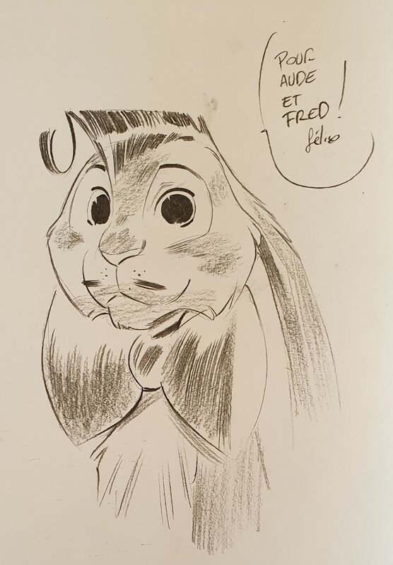 Dédicace de Delep dans le château des animaux tome 1 - Sketch