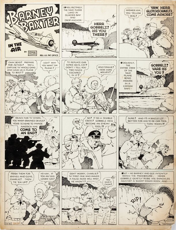Barney Baxter by Frank Miller I - Comic Strip
