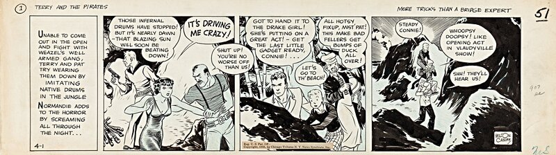 Milton Caniff, Terry and the Pirates - Planche originale