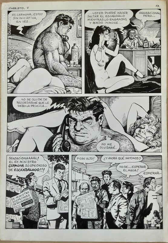 Evaristo by Francisco Solano Lopez - Comic Strip