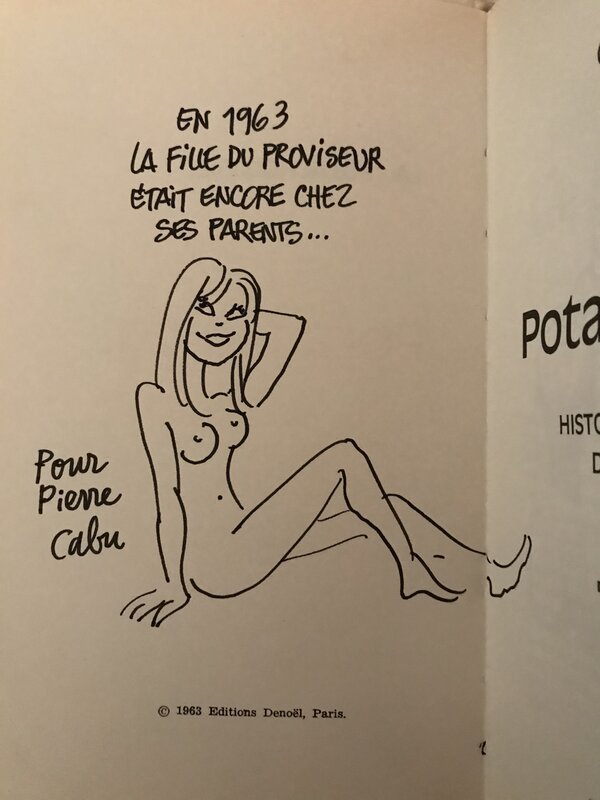 Cabu - La Fille du Proviseur - Sketch