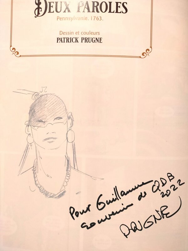 Patrick Prugne, Go West, bulle du Mans - Sketch