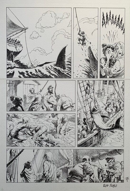Le Loup des Mers by Riff Reb's, Jack London - Comic Strip