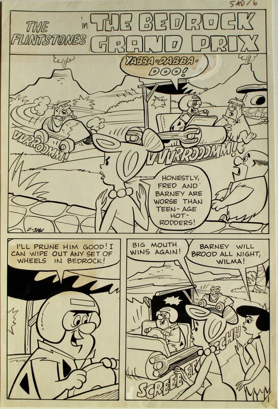 Pete Alvarado, The Bedrock Grand-Prix - Comic Strip