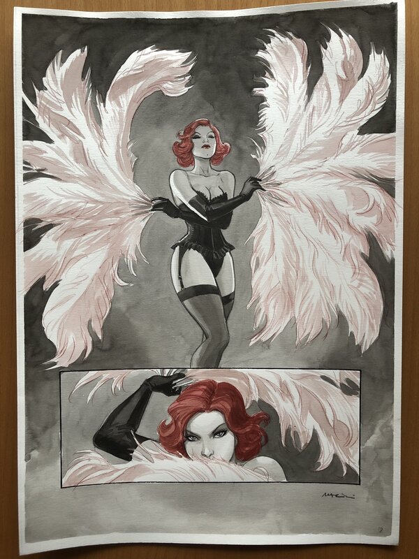 Noir BURLESQUE - MARINI - Planche originale